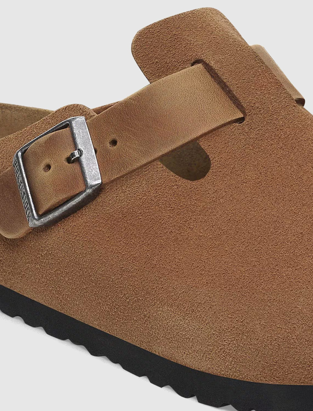 Оригінальна Boston Suede Cognac Birkenstock – вид ззаду