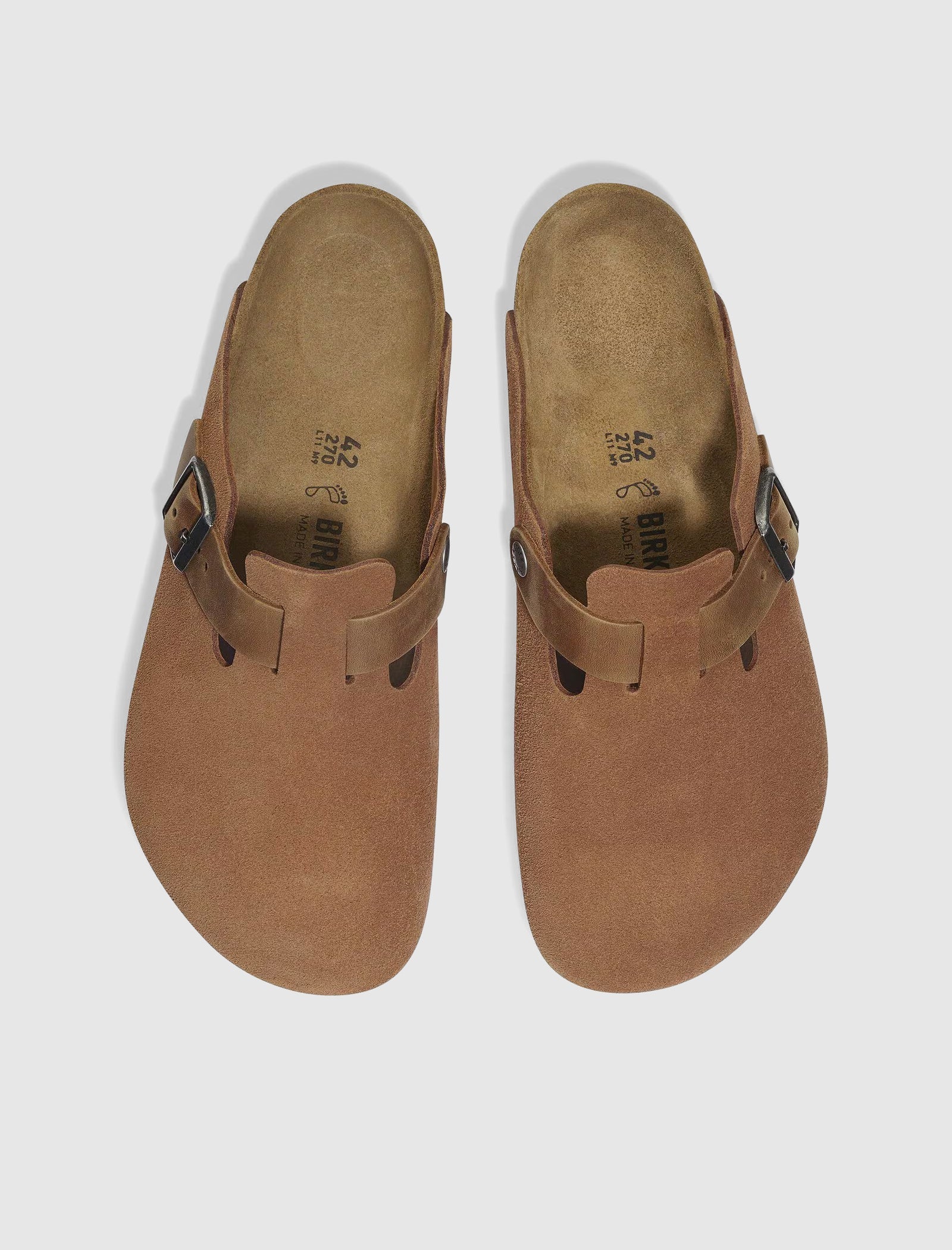 Оригінальна Boston Suede Cognac Birkenstock – збільшений вид - BIRKENSTOCK