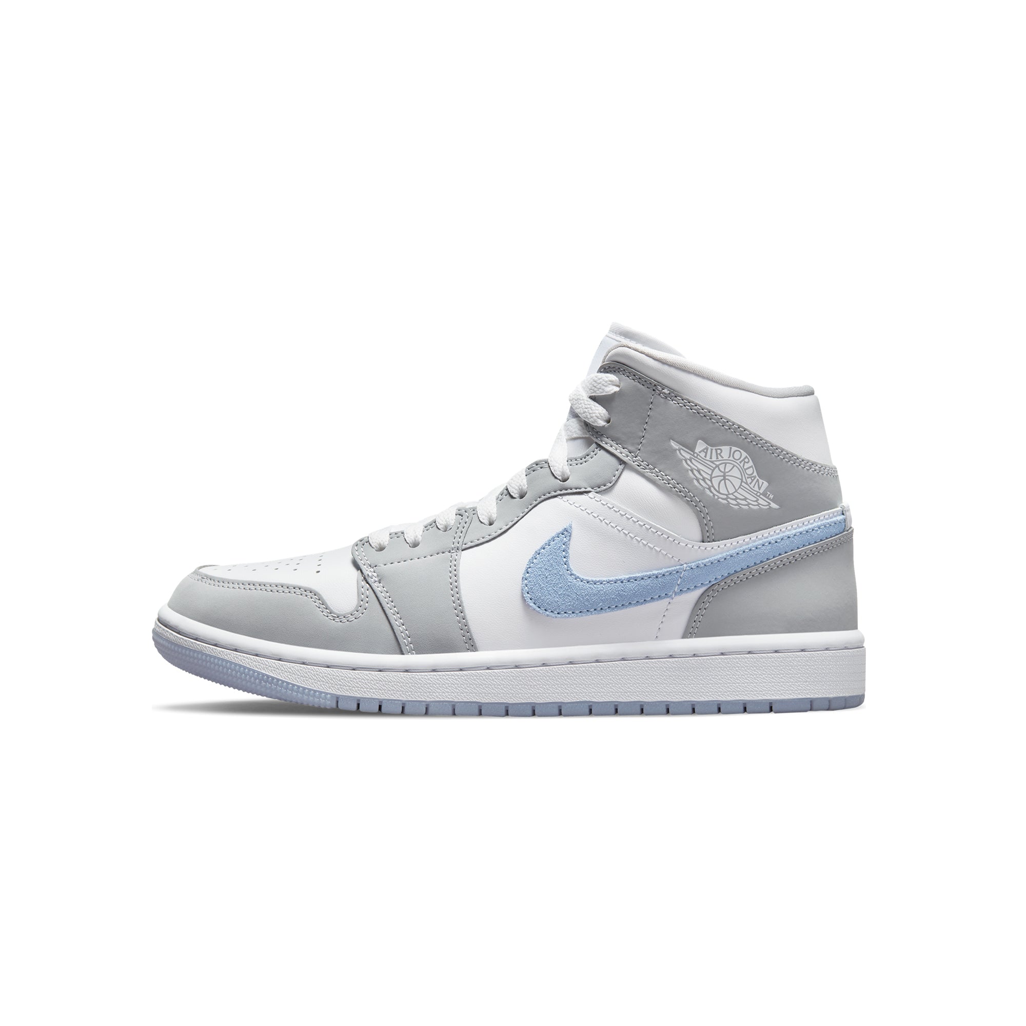 Womens 1 MID Shoes White Air jordan – Гарантія оригінальності – боковий вид