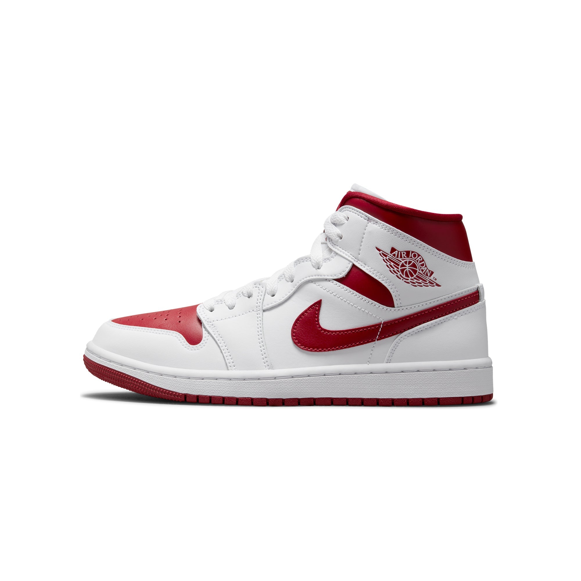 Womens 1 MID Shoes White Air jordan – Гарантія оригінальності – боковий вид