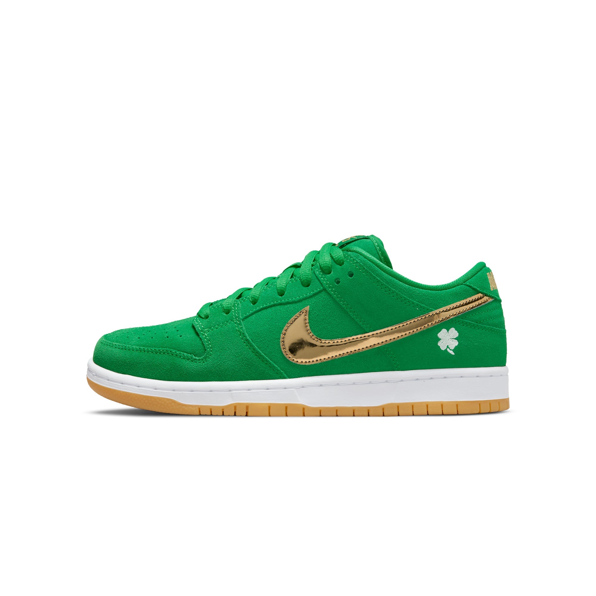 Оригінальна Mens Dunk Low Pro Lucky Green Shoes Nike – боковий вид