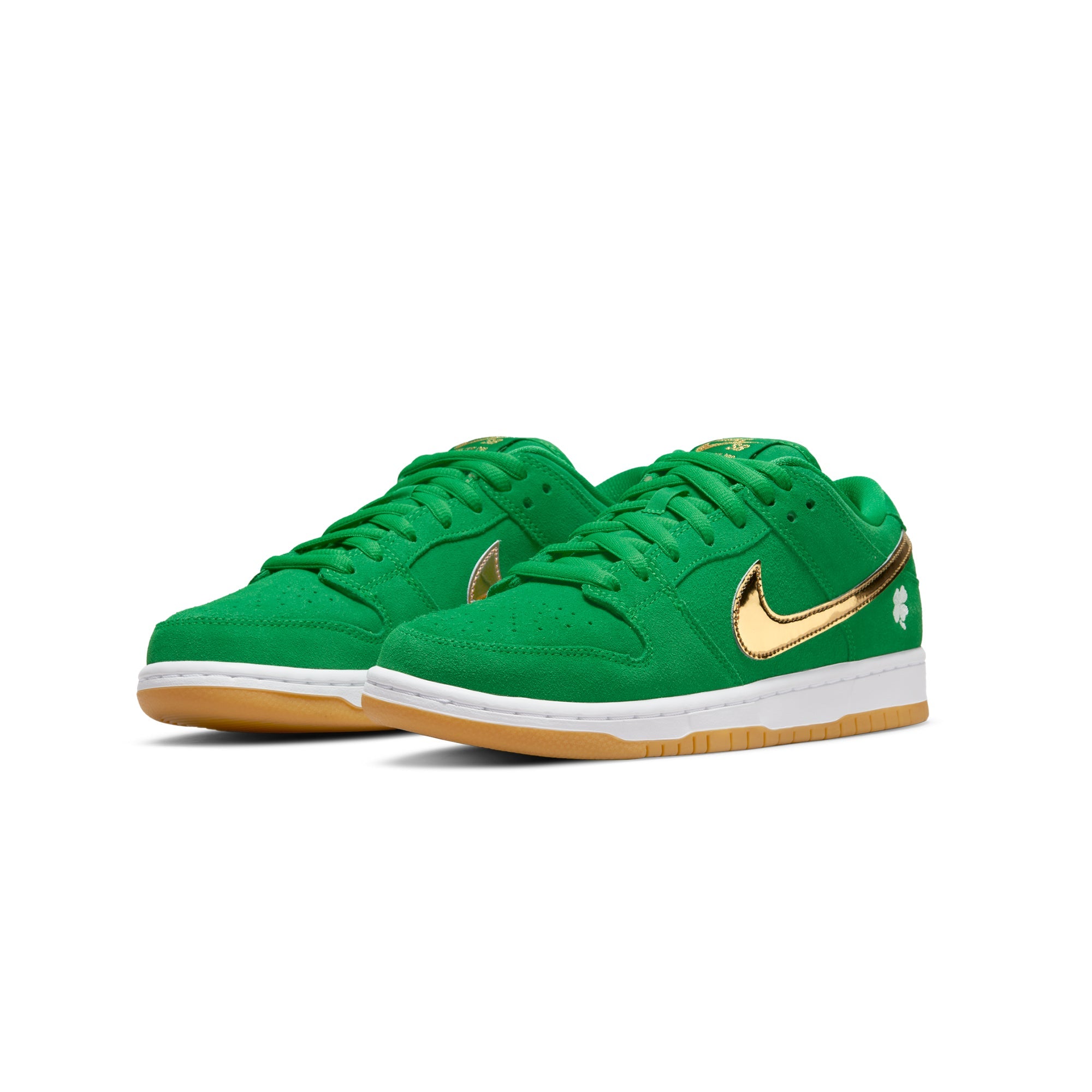Оригінальна Mens Dunk Low Pro Lucky Green Shoes Nike – вид ззаду