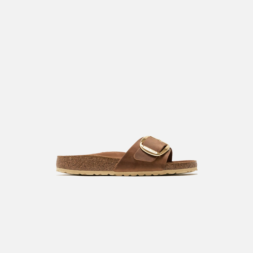 Wmns Madrid Big Buckle Cognac Brown Birkenstock – Гарантія оригінальності – боковий вид