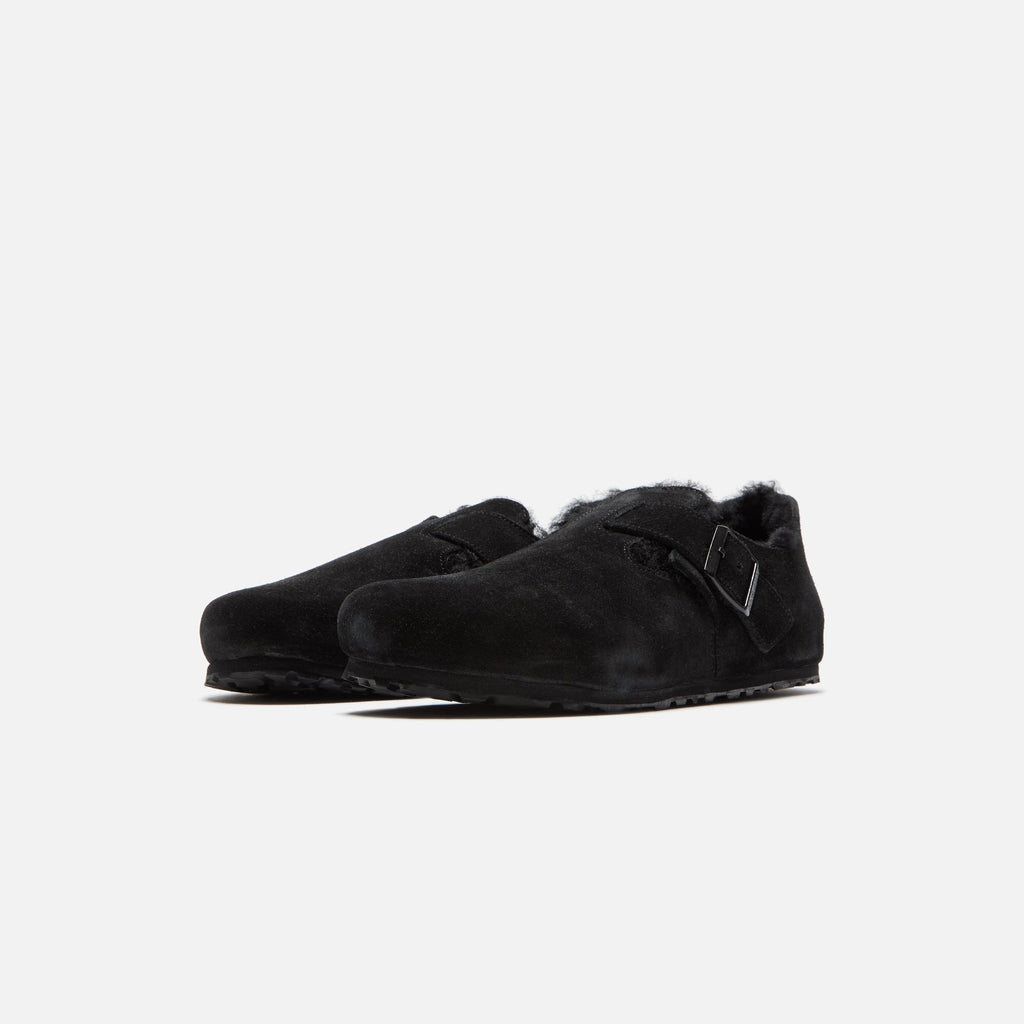 Оригінальна London Shearling Black Birkenstock – вид ззаду