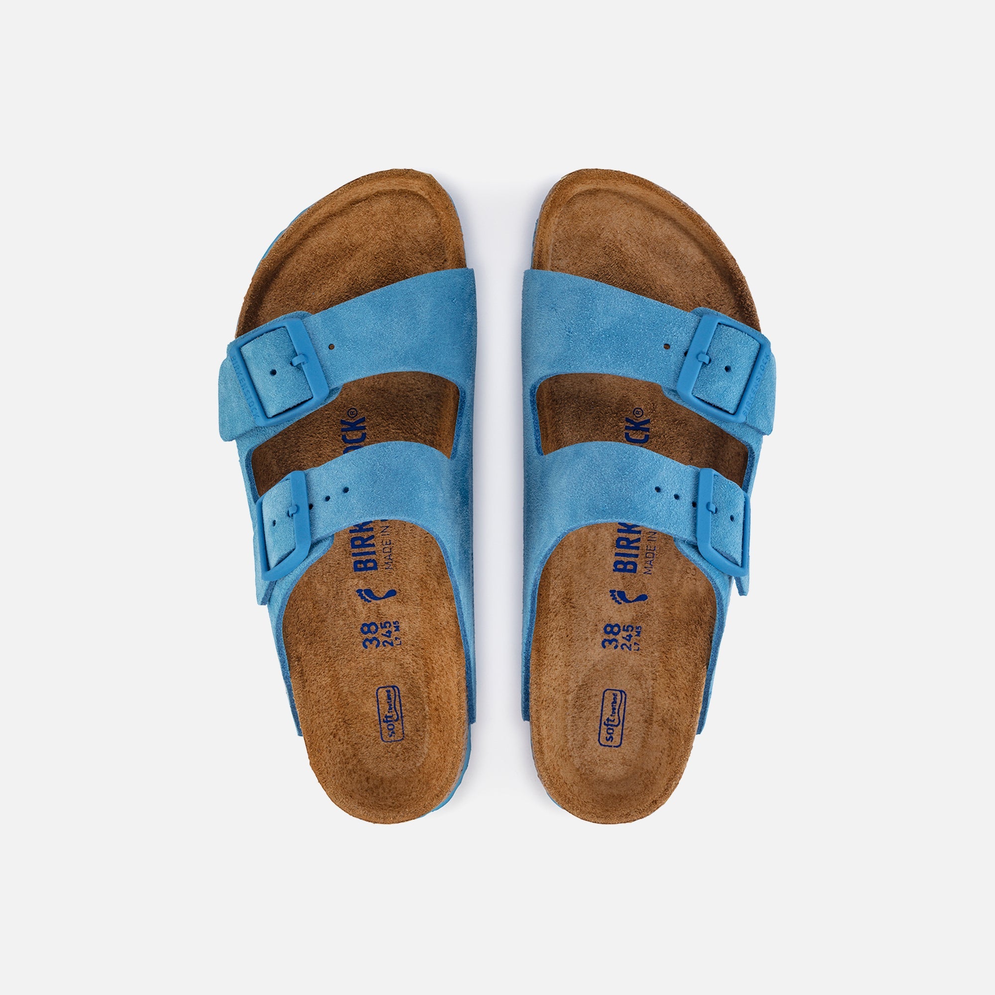 Wmns Arizona Sfb Suede Sky Blue Birkenstock – Гарантія оригінальності – збільшений вид - BIRKENSTOCK
