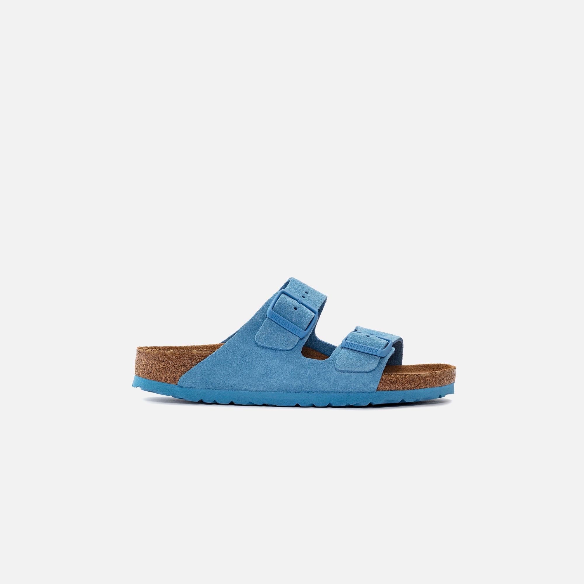 Wmns Arizona Sfb Suede Sky Blue Birkenstock – Гарантія оригінальності – боковий вид - BIRKENSTOCK