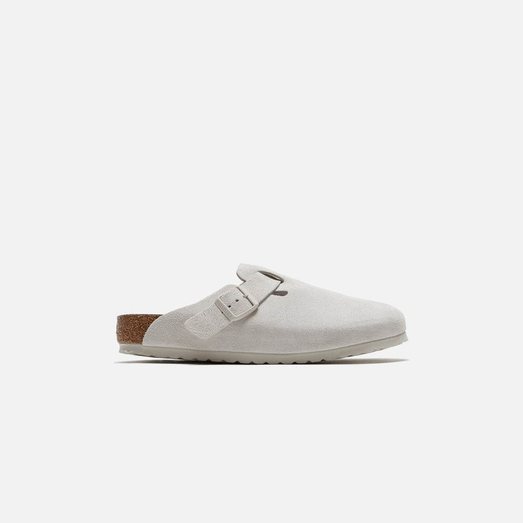 Boston Antique Suede White Birkenstock оригінал – Купити в Україні – боковий вид