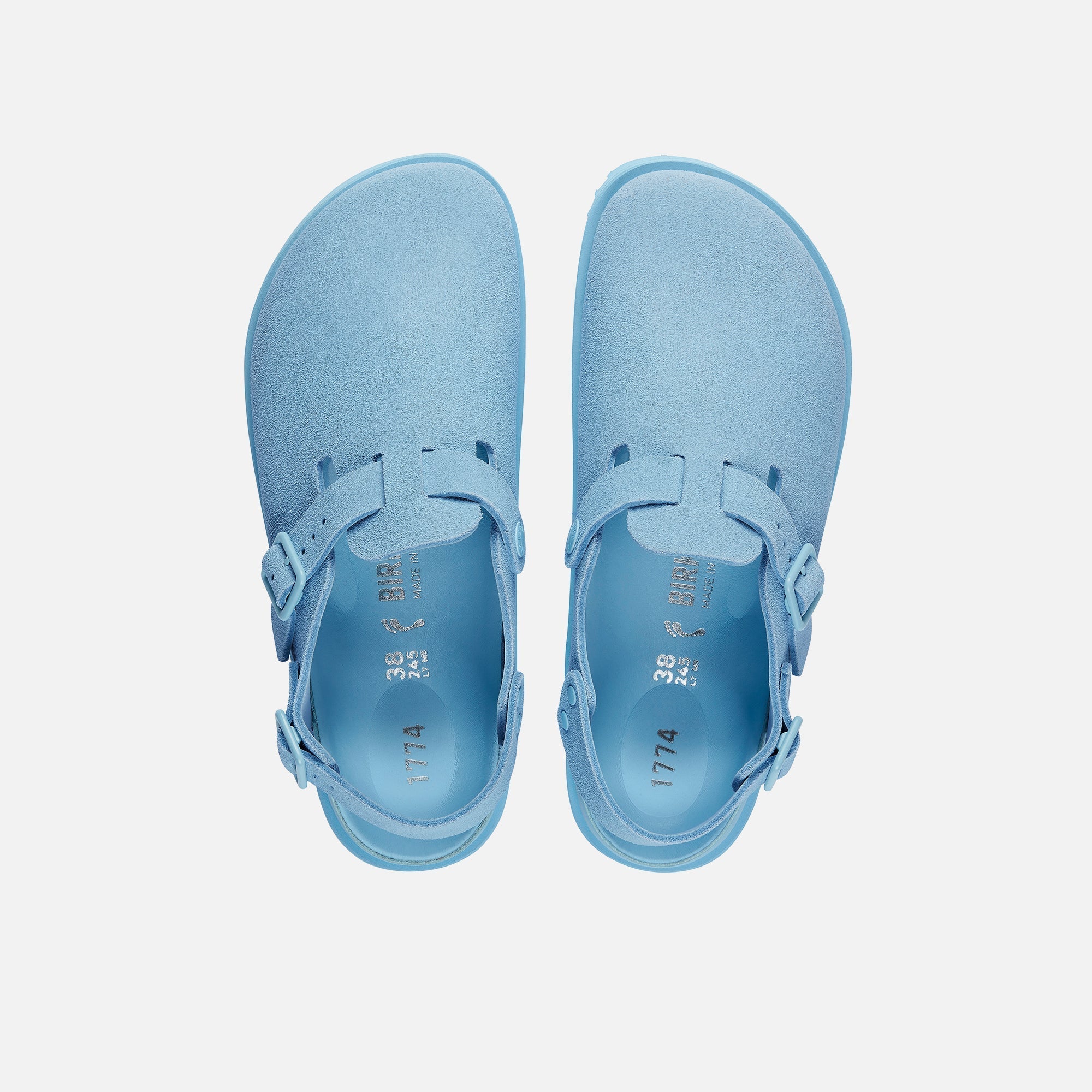 Wmns Tokio Suede Leather Powder Blue Birkenstock – Гарантія оригінальності – збільшений вид - BIRKENSTOCK