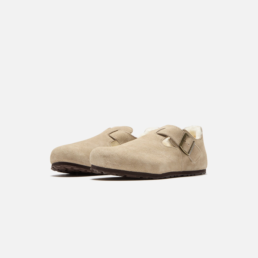 Оригінальна London Shearling Taupe Birkenstock – вид ззаду