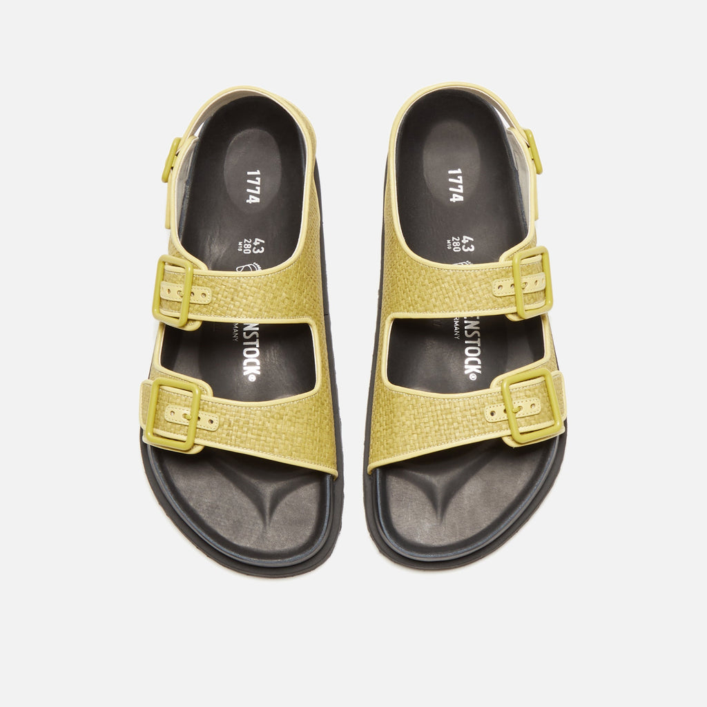 Milano Raffia Luxe Golden Olive Birkenstock оригінал – Купити в Україні – збільшений вид
