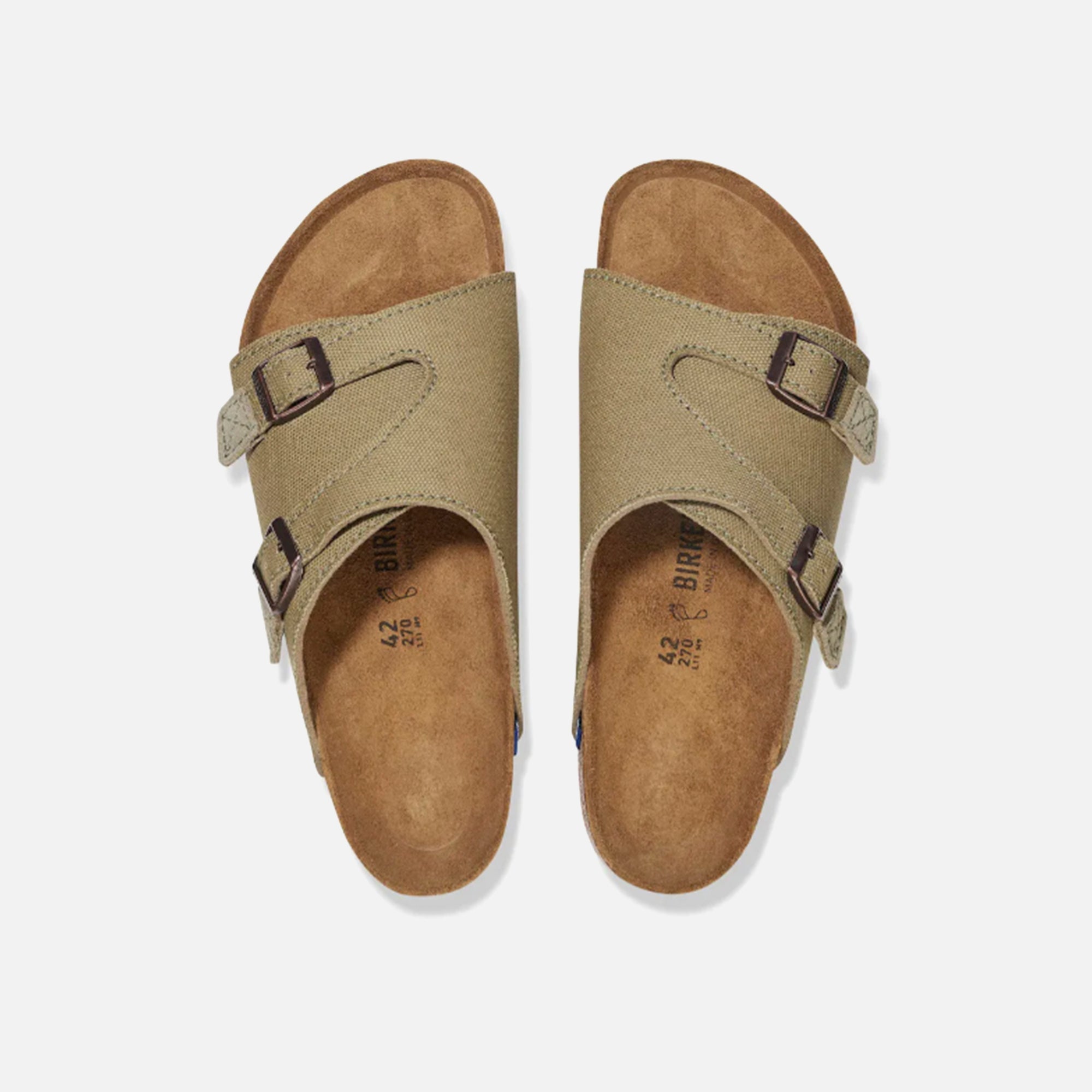 X Jesse Leyva Zurich Canvas Faded Khaki Birkenstock – Гарантія оригінальності – детальний вид