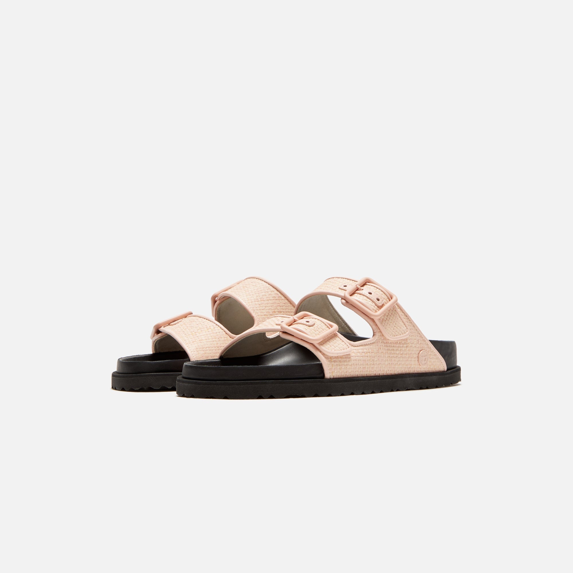 Оригінальна Wmns Arizona Raffia Luxe Chintz Rose Birkenstock – вид ззаду - BIRKENSTOCK