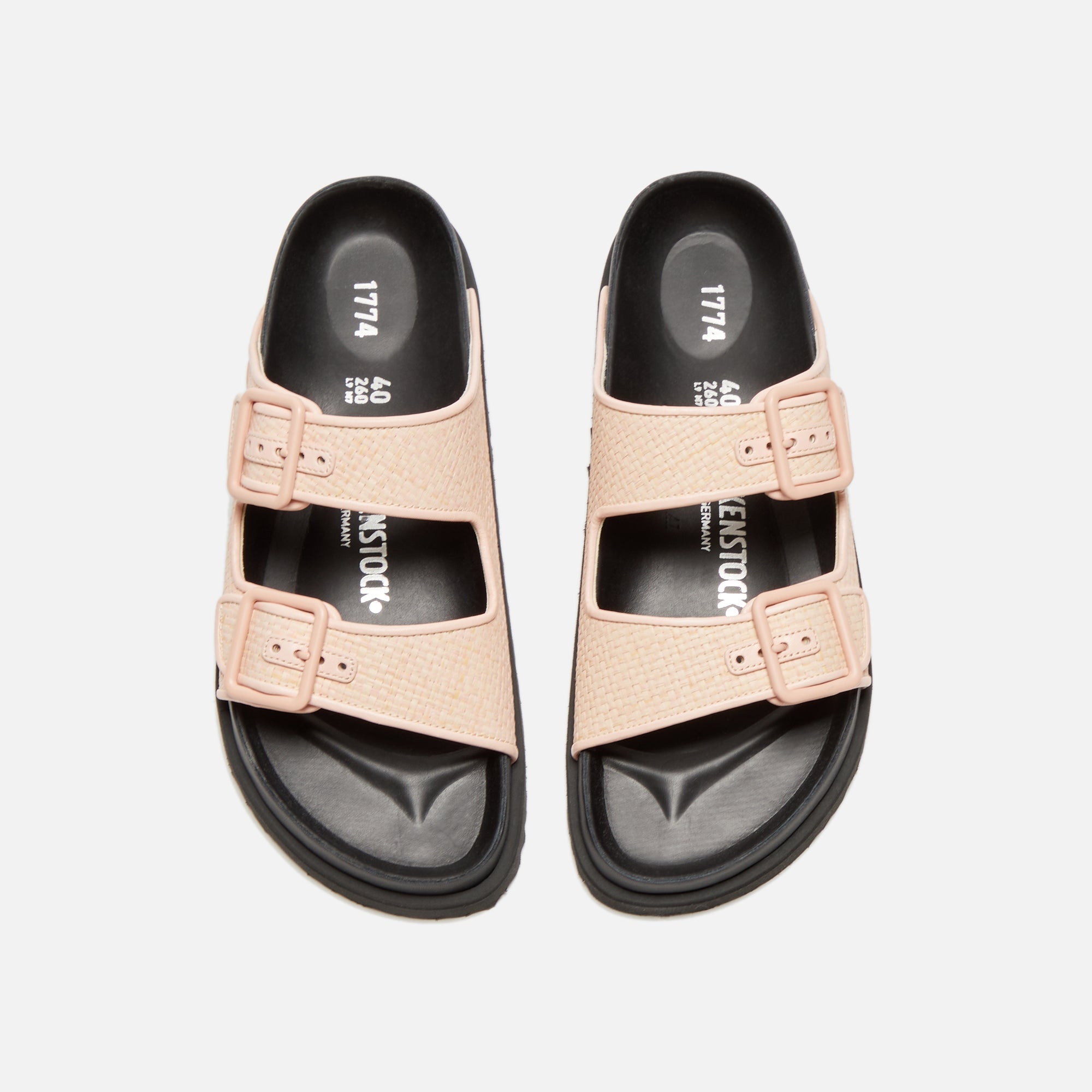 Оригінальна Wmns Arizona Raffia Luxe Chintz Rose Birkenstock – збільшений вид - BIRKENSTOCK