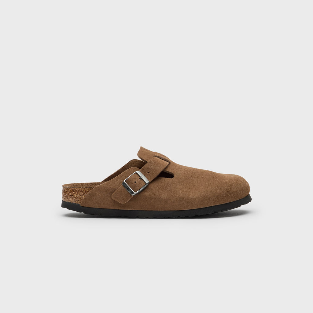 Wmns Boston Soft Footbed Dark Tea Birkenstock оригінал – Купити в Україні – боковий вид