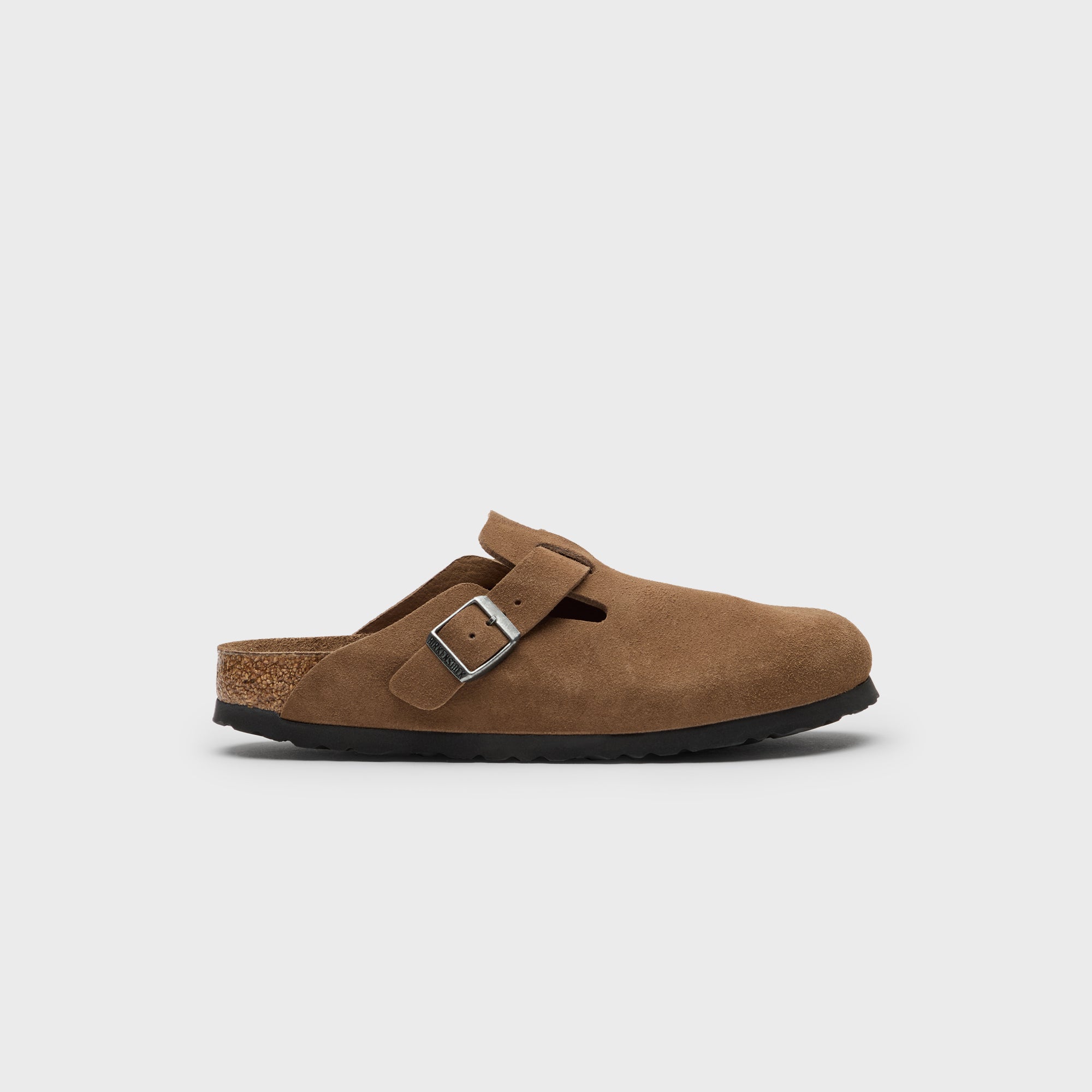 Wmns Boston Soft Footbed Dark Tea Birkenstock оригінал – Купити в Україні – боковий вид - BIRKENSTOCK