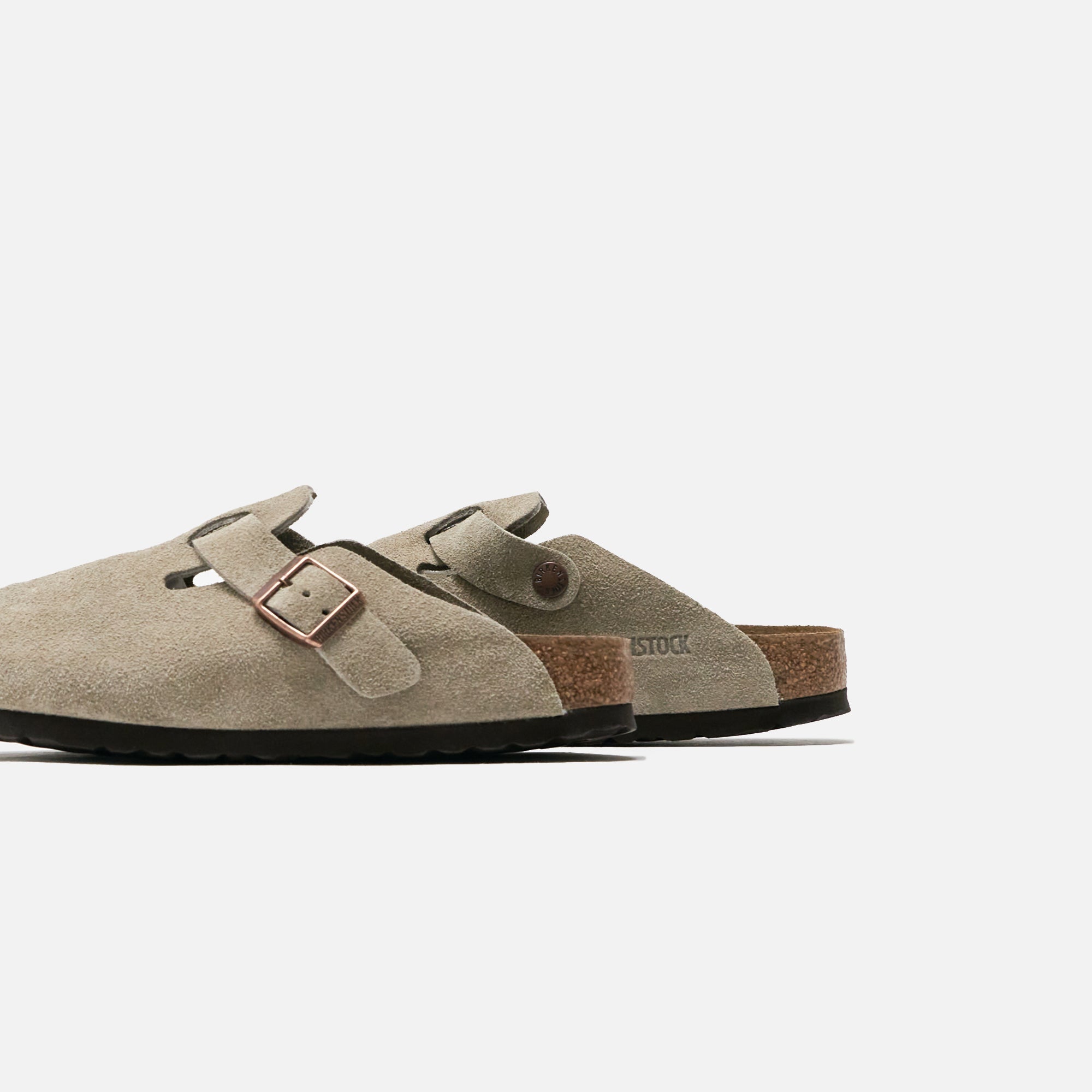 Wmns Boston Soft Footbed Suede Taupe Birkenstock оригінал – Купити в Україні – детальний вид - BIRKENSTOCK