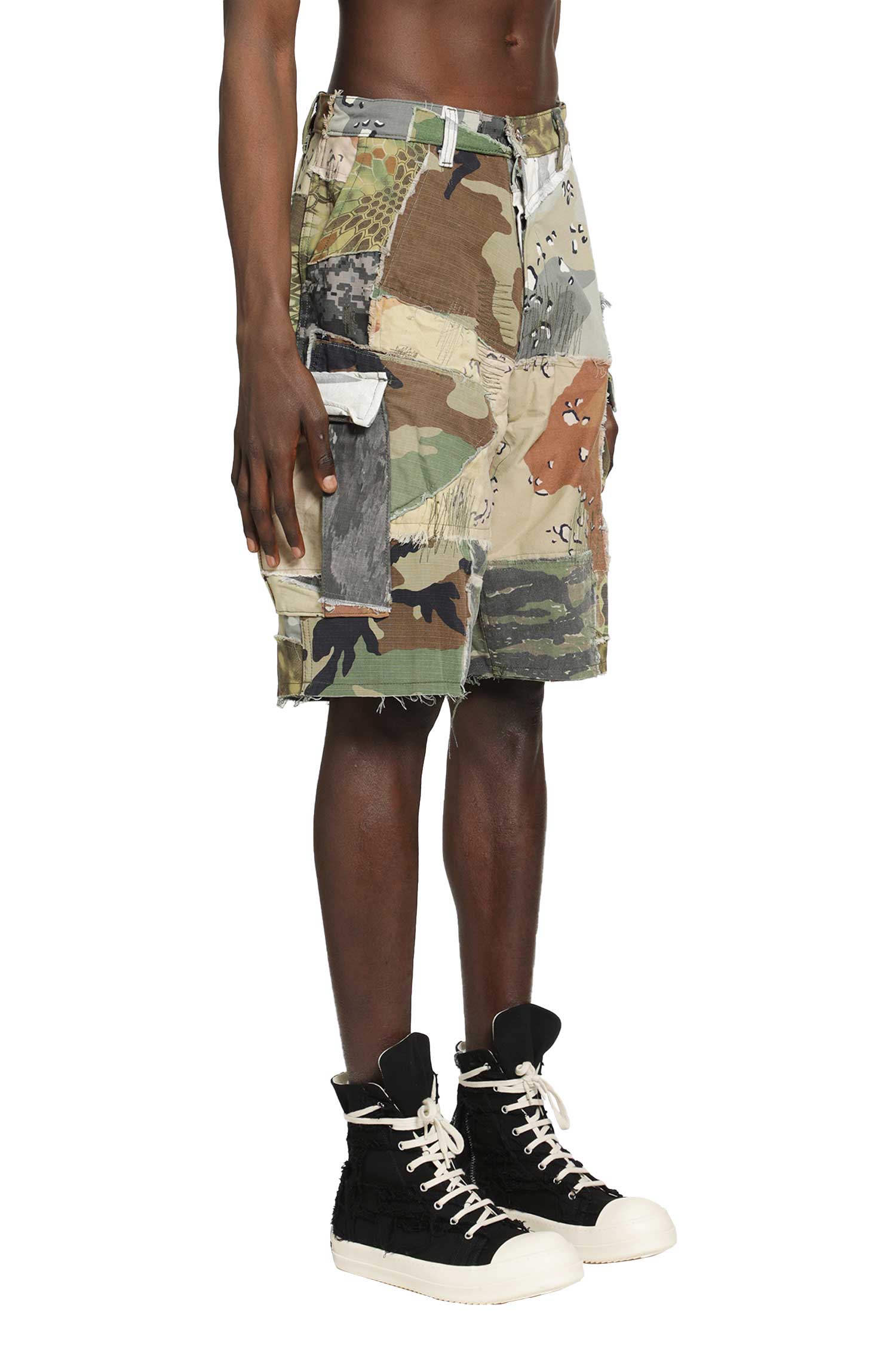 Retouche Camo Patchwork Cargo Shorts Gallery department – Гарантія оригінальності – детальний вид