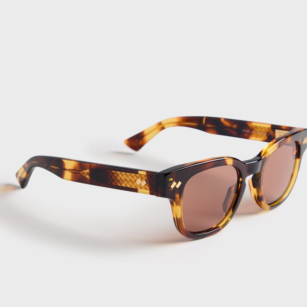 Square Acetate Sunglasses Havana Bottega veneta оригінал – Купити в Україні – вид ззаду