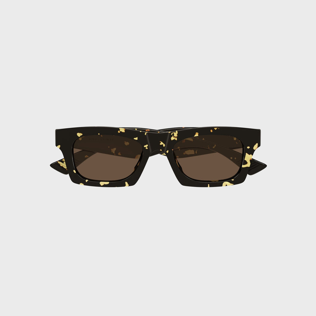 Recycled Acetate Rectangle Sunglasses Havana Bottega veneta оригінал – Купити в Україні – вид ззаду