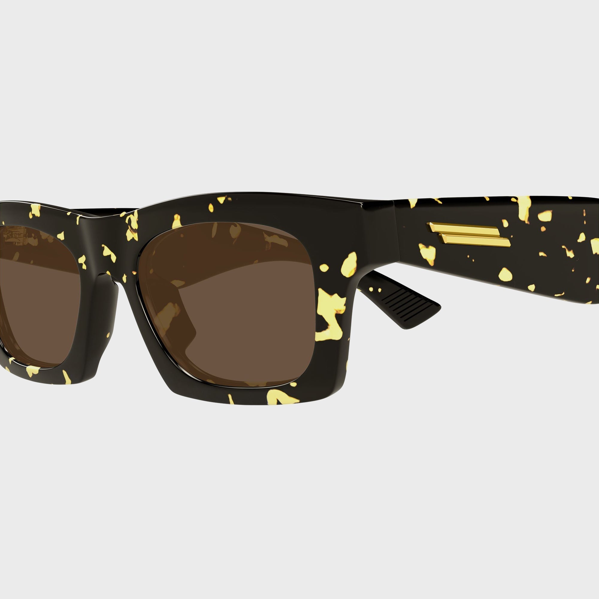 Recycled Acetate Rectangle Sunglasses Havana Bottega veneta оригінал – Купити в Україні – детальний вид