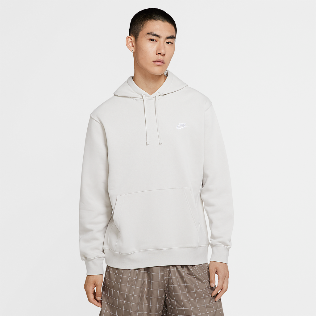 Оригінальна Mens Sportswear Club Fleece Hoodie Light Bone Nike – вид ззаду