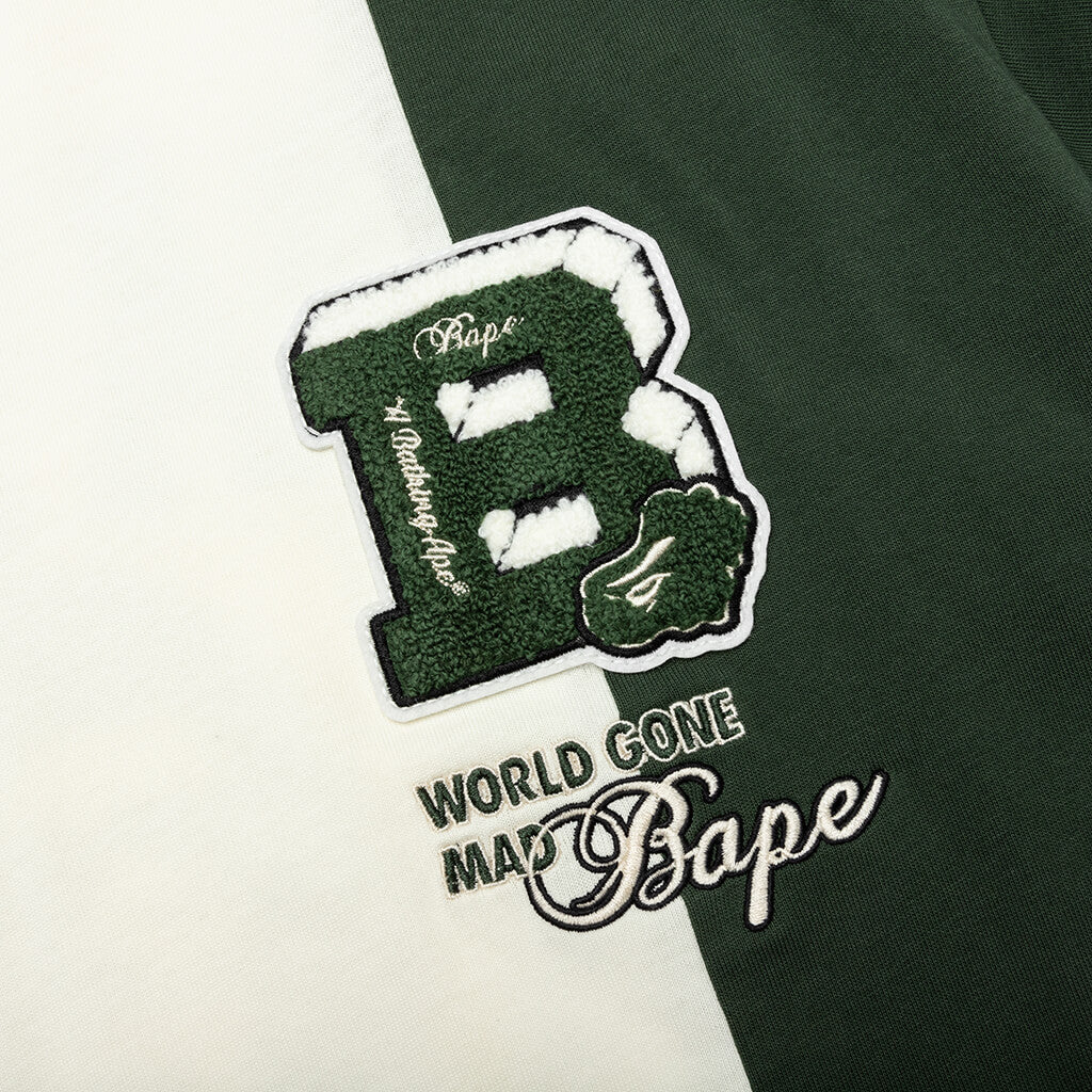 Badges Color Blocking Tee Ivory A bathing ape – Гарантія оригінальності – збільшений вид