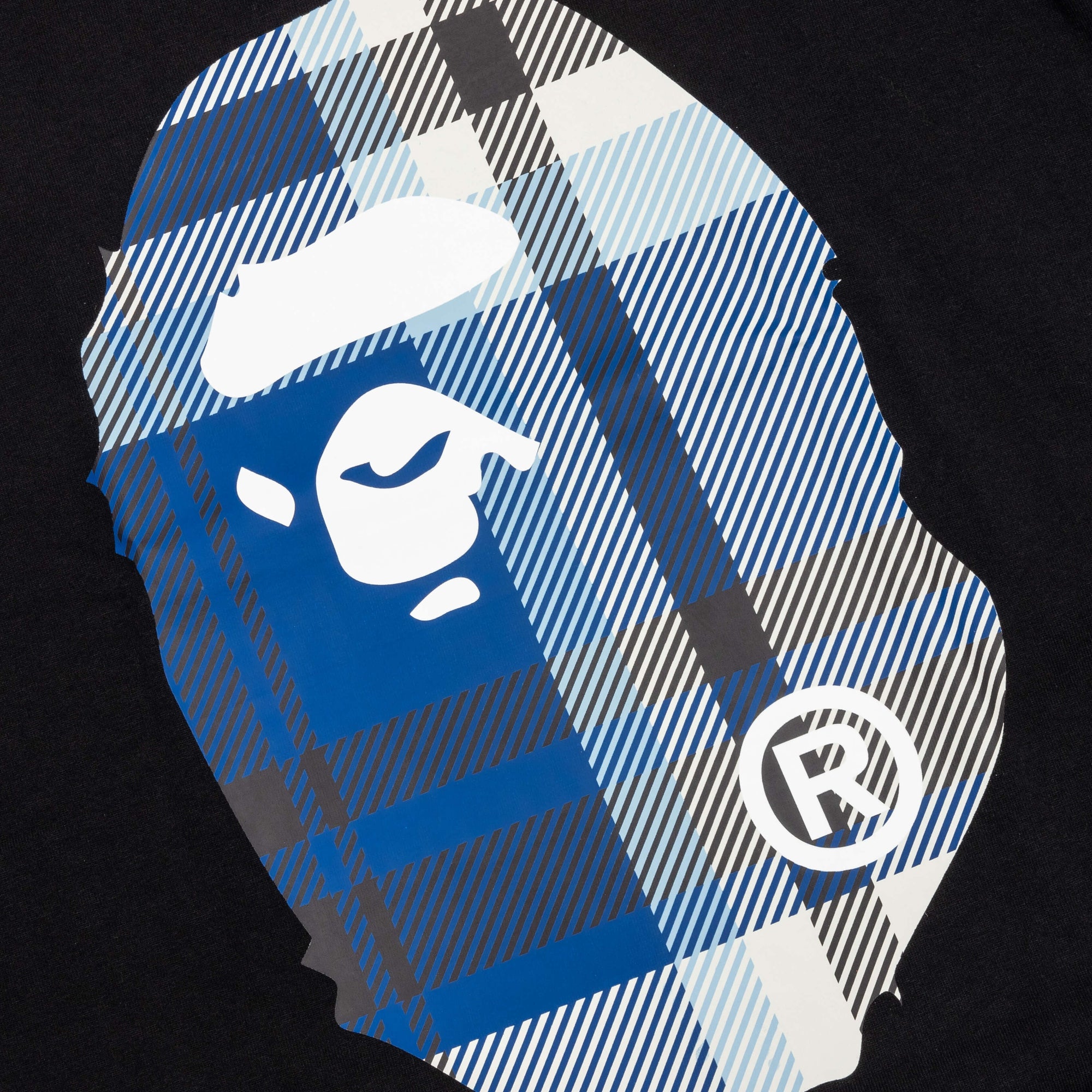 Check Big Ape Head Tee Black A bathing ape – Гарантія оригінальності – детальний вид