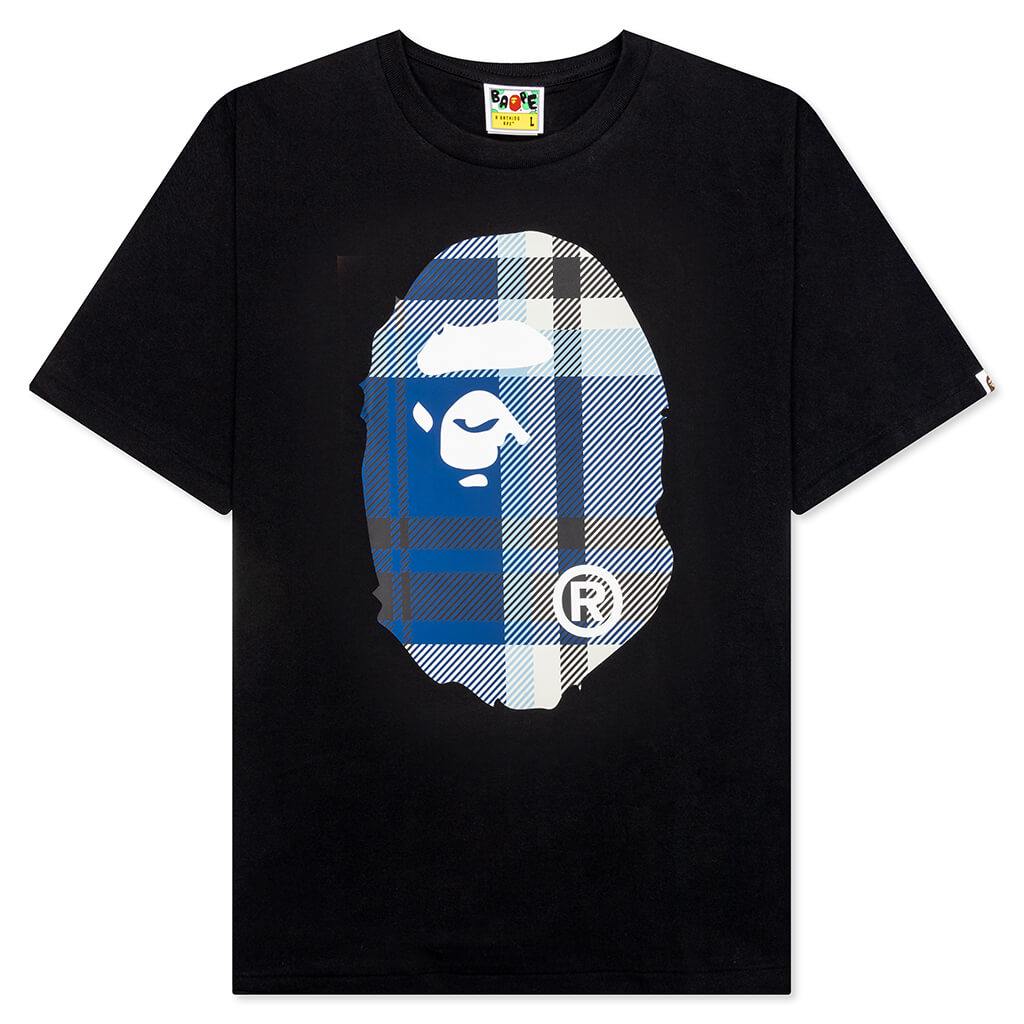 Check Big Ape Head Tee Black A bathing ape – Гарантія оригінальності – боковий вид