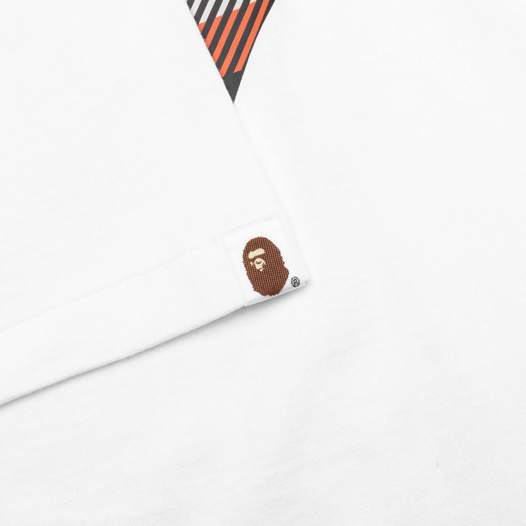 Check Big Ape Head Tee White A bathing ape – Гарантія оригінальності – збільшений вид