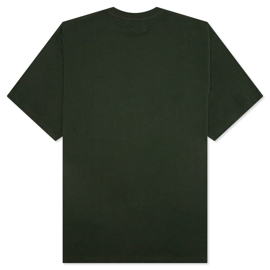 Оригінальна College Graphic Tee Green A bathing ape – вид ззаду