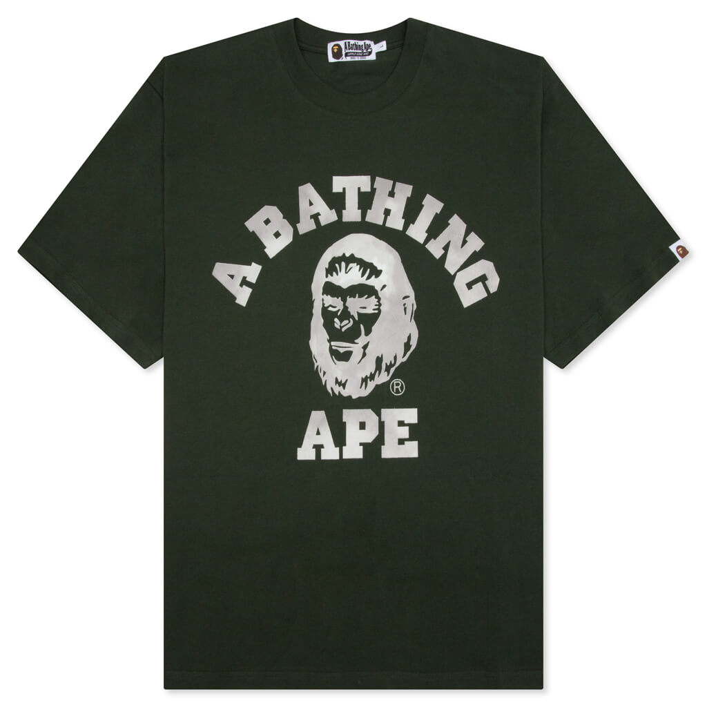 Оригінальна College Graphic Tee Green A bathing ape – боковий вид