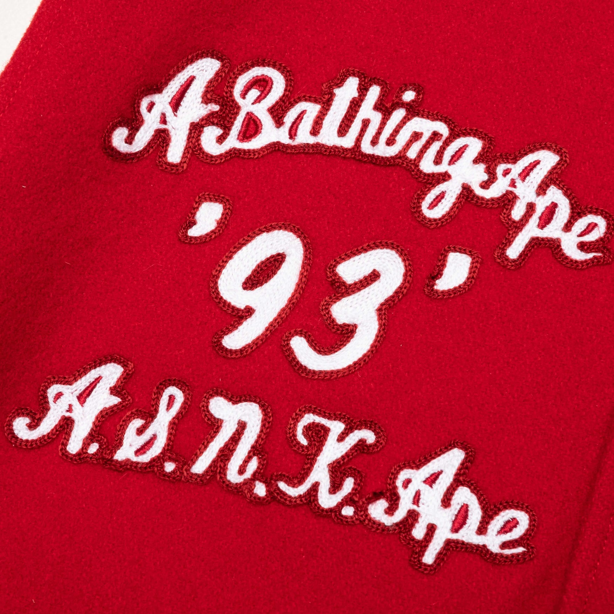 Multi Motif Varsity Jacket Red A bathing ape оригінал – Купити в Україні – збільшений вид