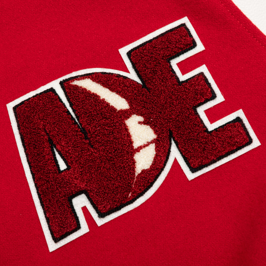 Multi Motif Varsity Jacket Red A bathing ape оригінал – Купити в Україні – детальний вид
