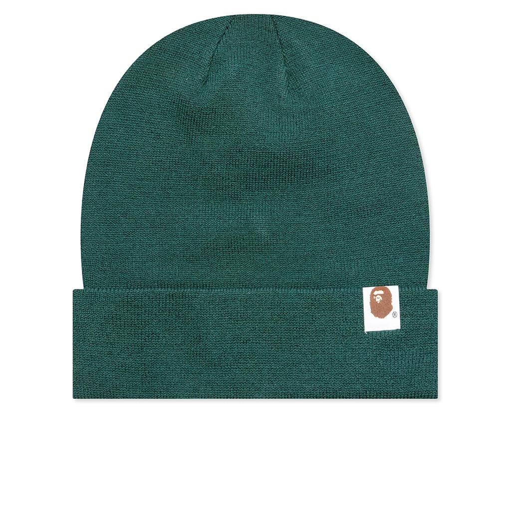 Patch Knit Cap Green A bathing ape – Гарантія оригінальності – боковий вид
