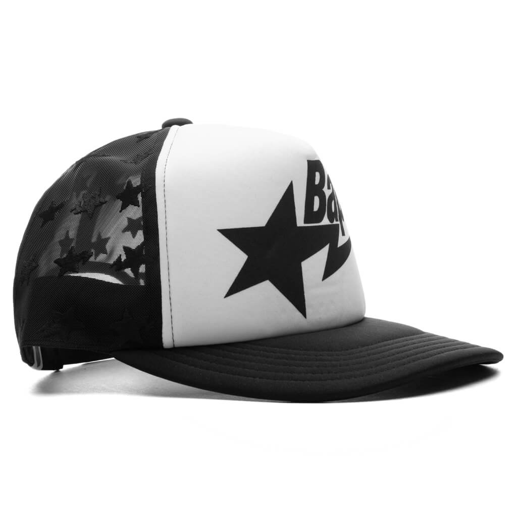 Sta Mesh Cap Black A bathing ape – Гарантія оригінальності – детальний вид