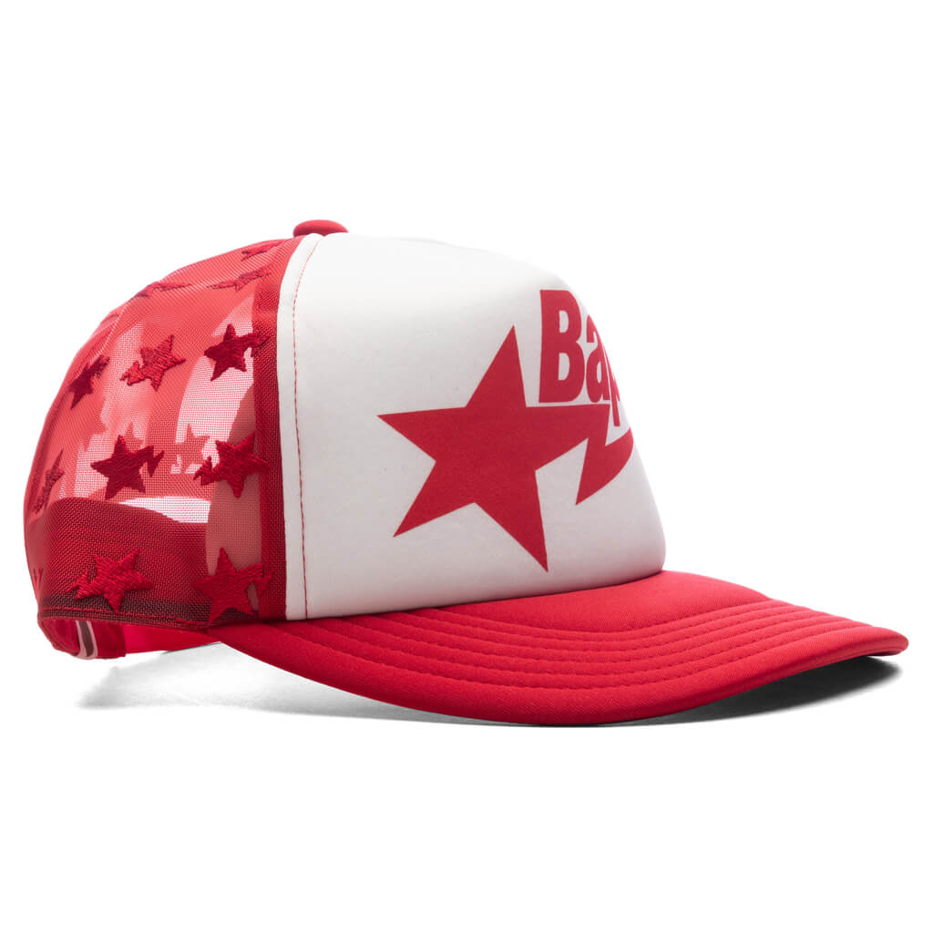Оригінальна Sta Mesh Cap Red A bathing ape – детальний вид