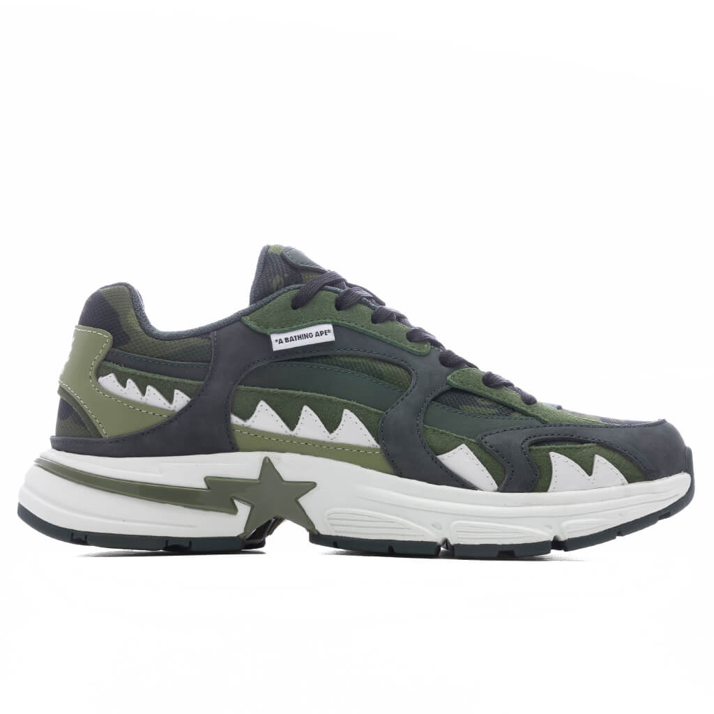 Shark Sta #1 M2 Green A bathing ape оригінал – Купити в Україні – боковий вид
