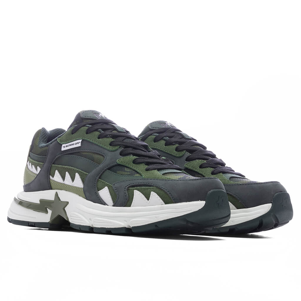 Shark Sta #1 M2 Green A bathing ape оригінал – Купити в Україні – вид ззаду