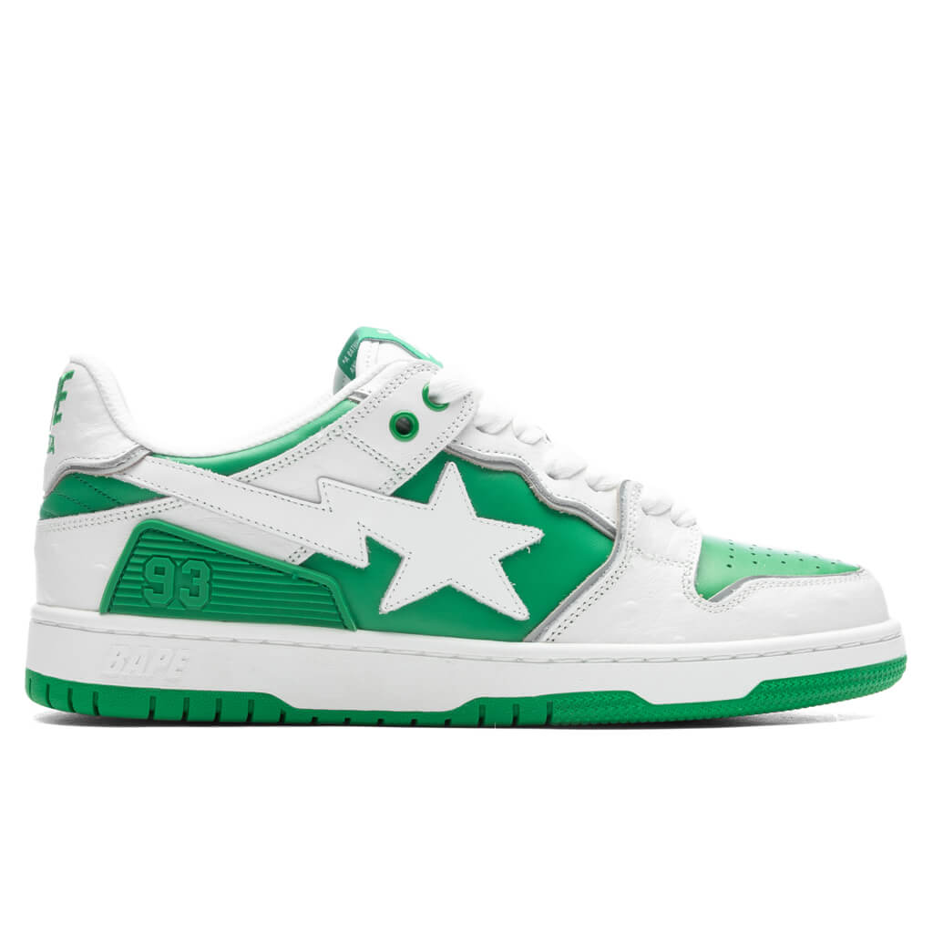 Sk8 Sta #1 Green A bathing ape – Гарантія оригінальності – боковий вид