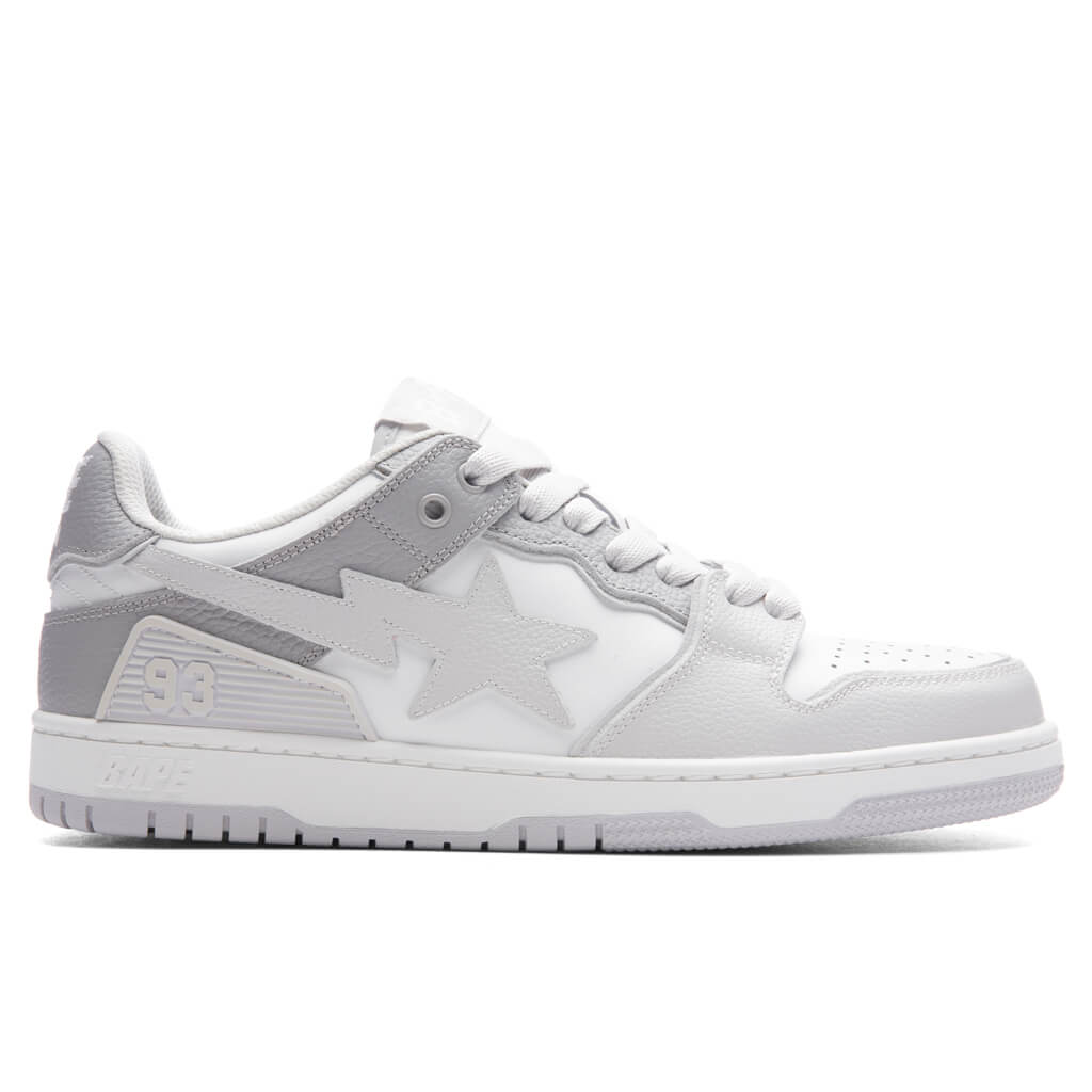 Sk8 Sta #5 M1 White A bathing ape – Гарантія оригінальності – боковий вид