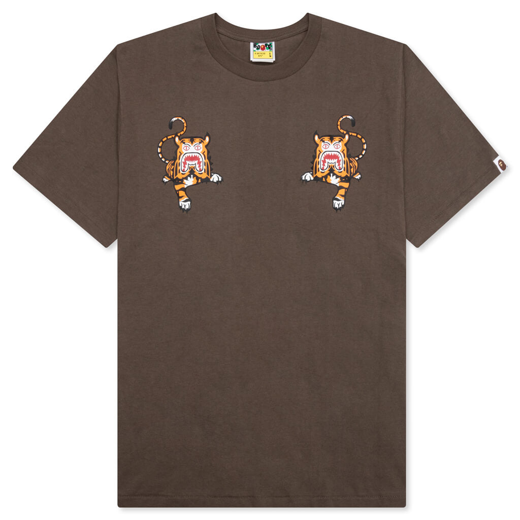 Оригінальна Tiger Tee Brown A bathing ape – боковий вид