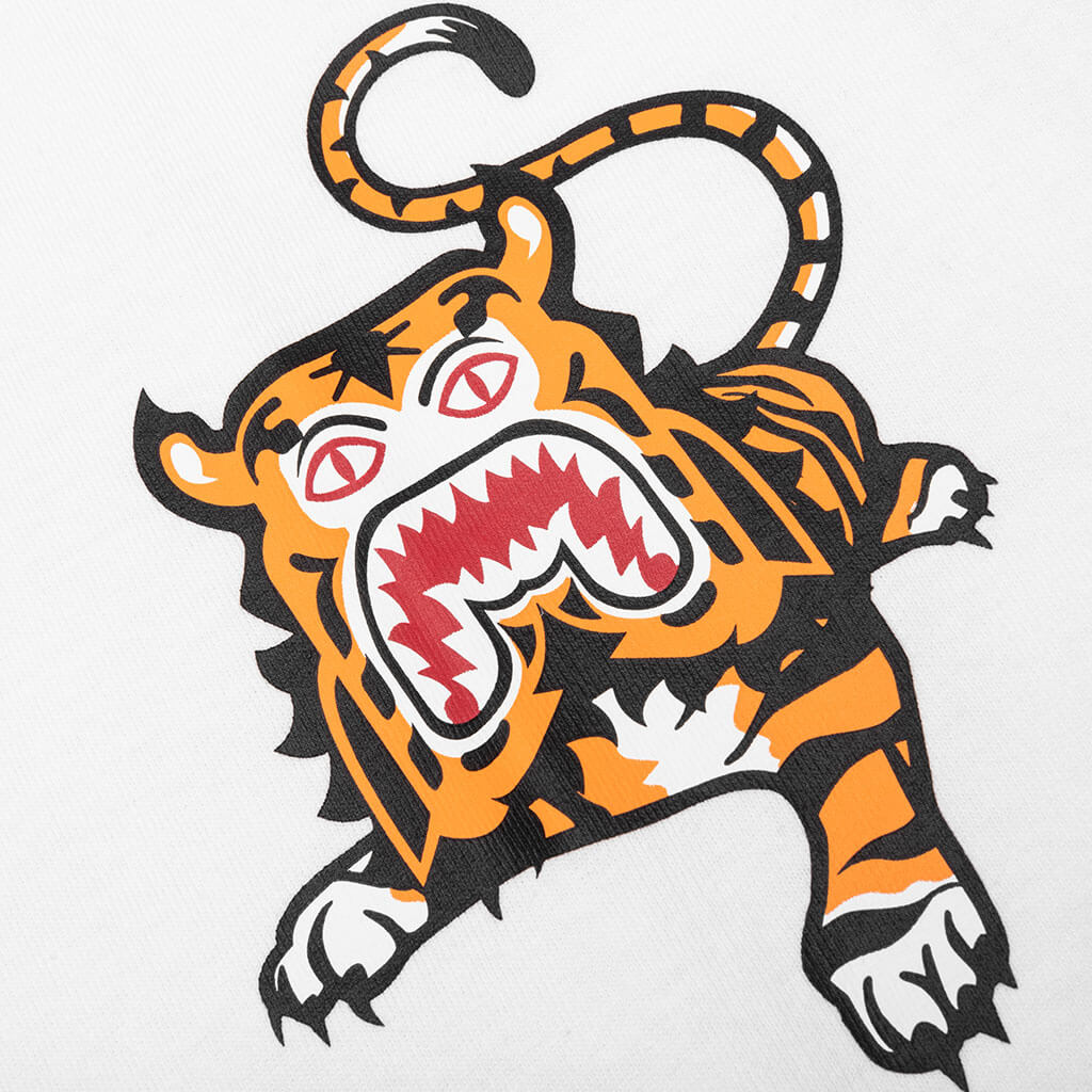 Tiger Tee White A bathing ape – Гарантія оригінальності – детальний вид