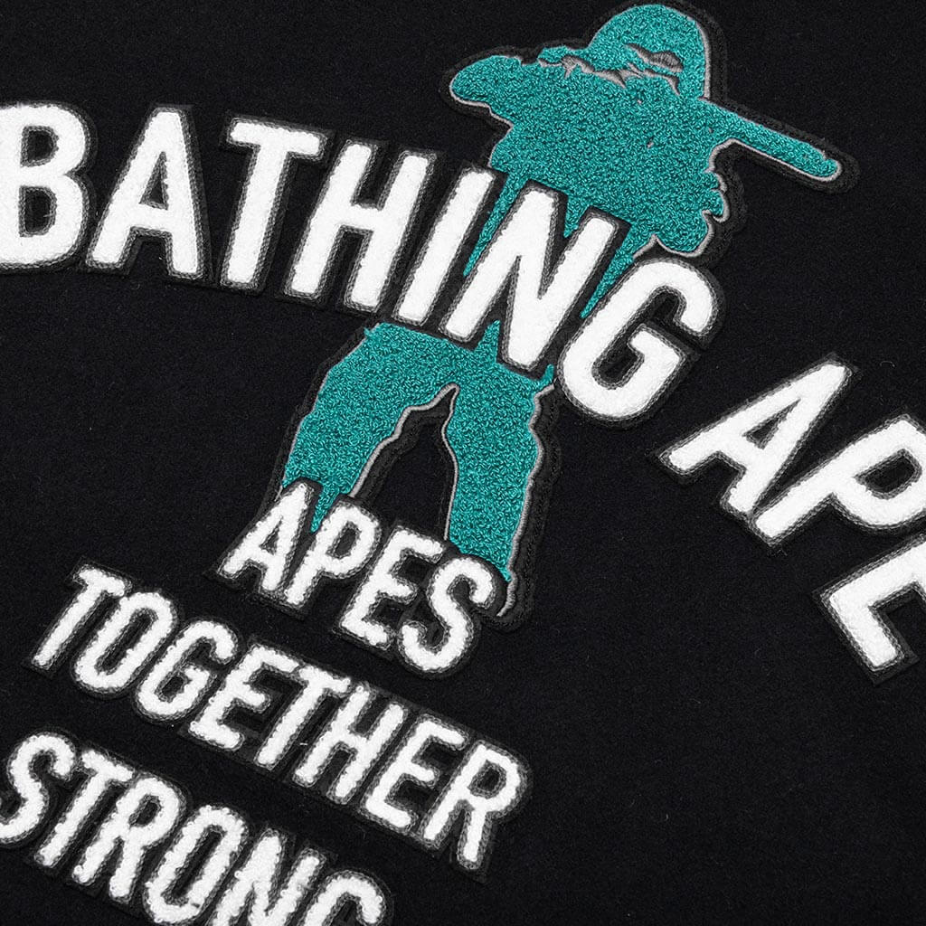 Varsity Jacket Black A bathing ape оригінал – Купити в Україні – збільшений вид