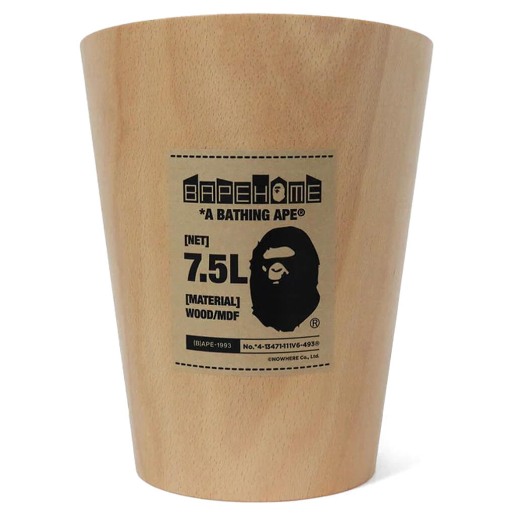 Оригінальна X Umbra Woodrow Trash Can Beige A bathing ape – вид ззаду