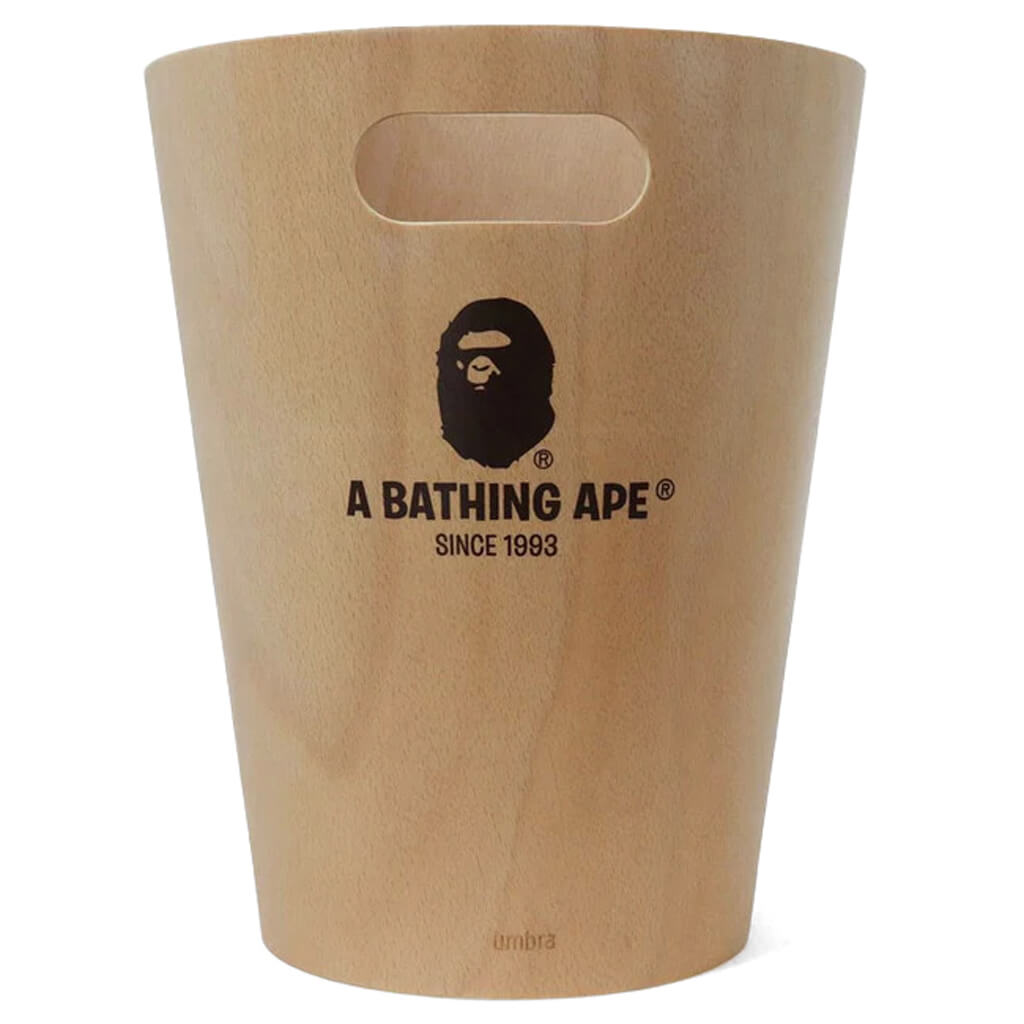 Оригінальна X Umbra Woodrow Trash Can Beige A bathing ape – боковий вид