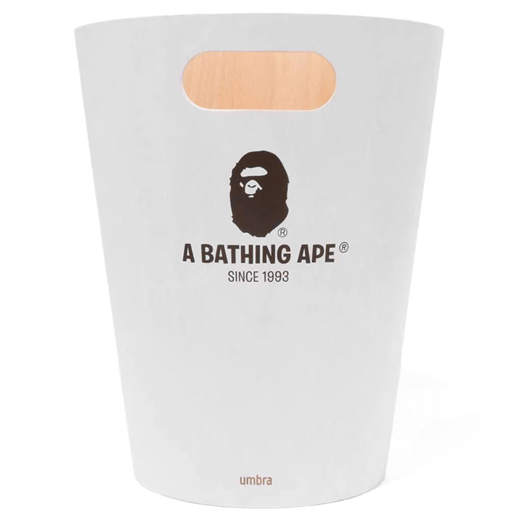 X Umbra Woodrow Trash Can White A bathing ape оригінал – Купити в Україні – боковий вид
