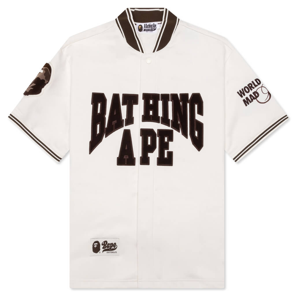 Baseball Jersey S A bathing ape – Гарантія оригінальності – боковий вид