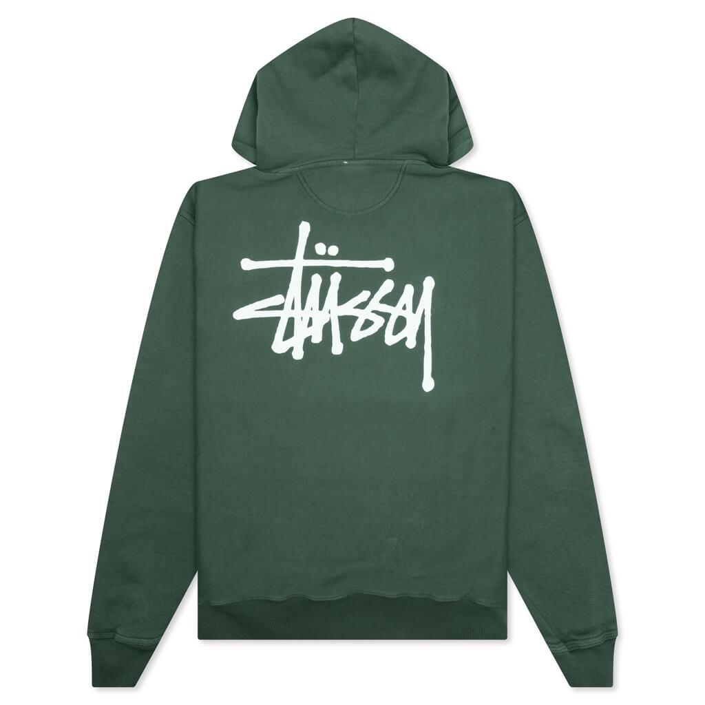 Basic Stussy Pigment Dyed Hoodie Stussy оригінал – Купити в Україні – вид ззаду