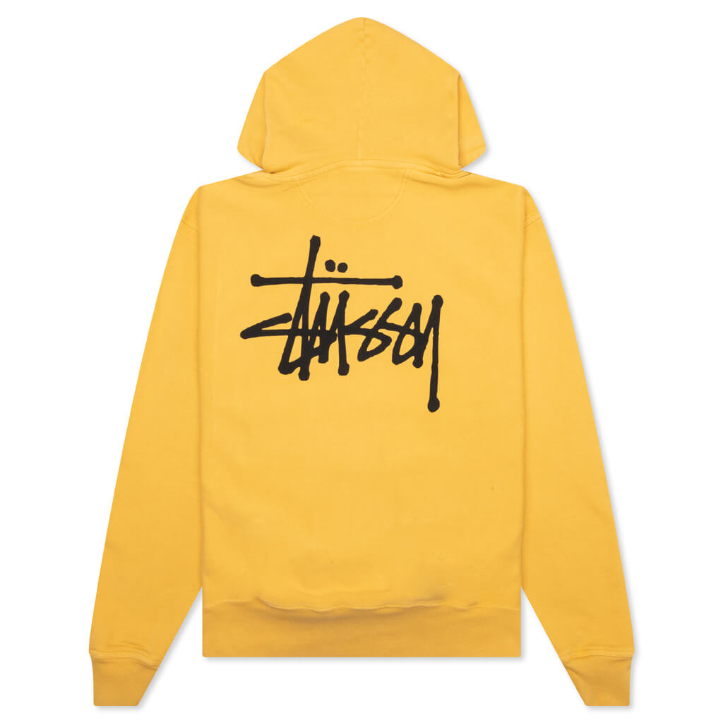 Basic Stussy Pigment Dyed Hoodie Stussy оригінал – Купити в Україні – вид ззаду