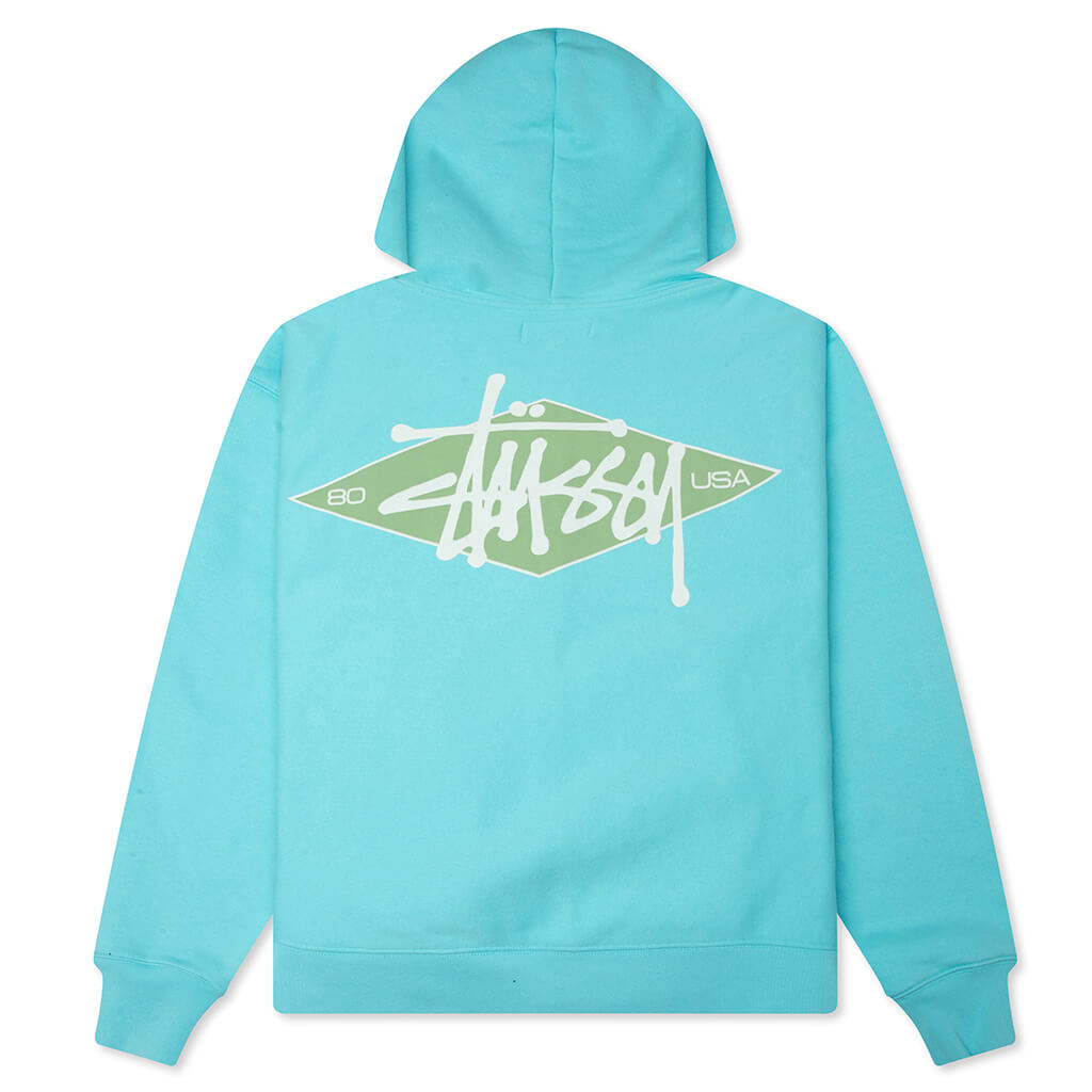 Оригінальна Basic Diamond Zip Hood Stussy – вид ззаду